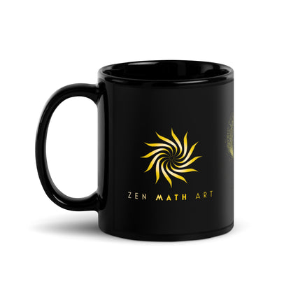 Black Glossy Mug 11oz - Starburst