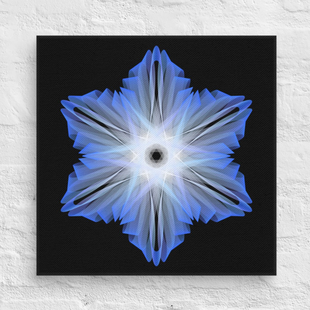 Canvas - Blue Snowflake