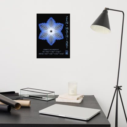 Poster - Blue Snowflake