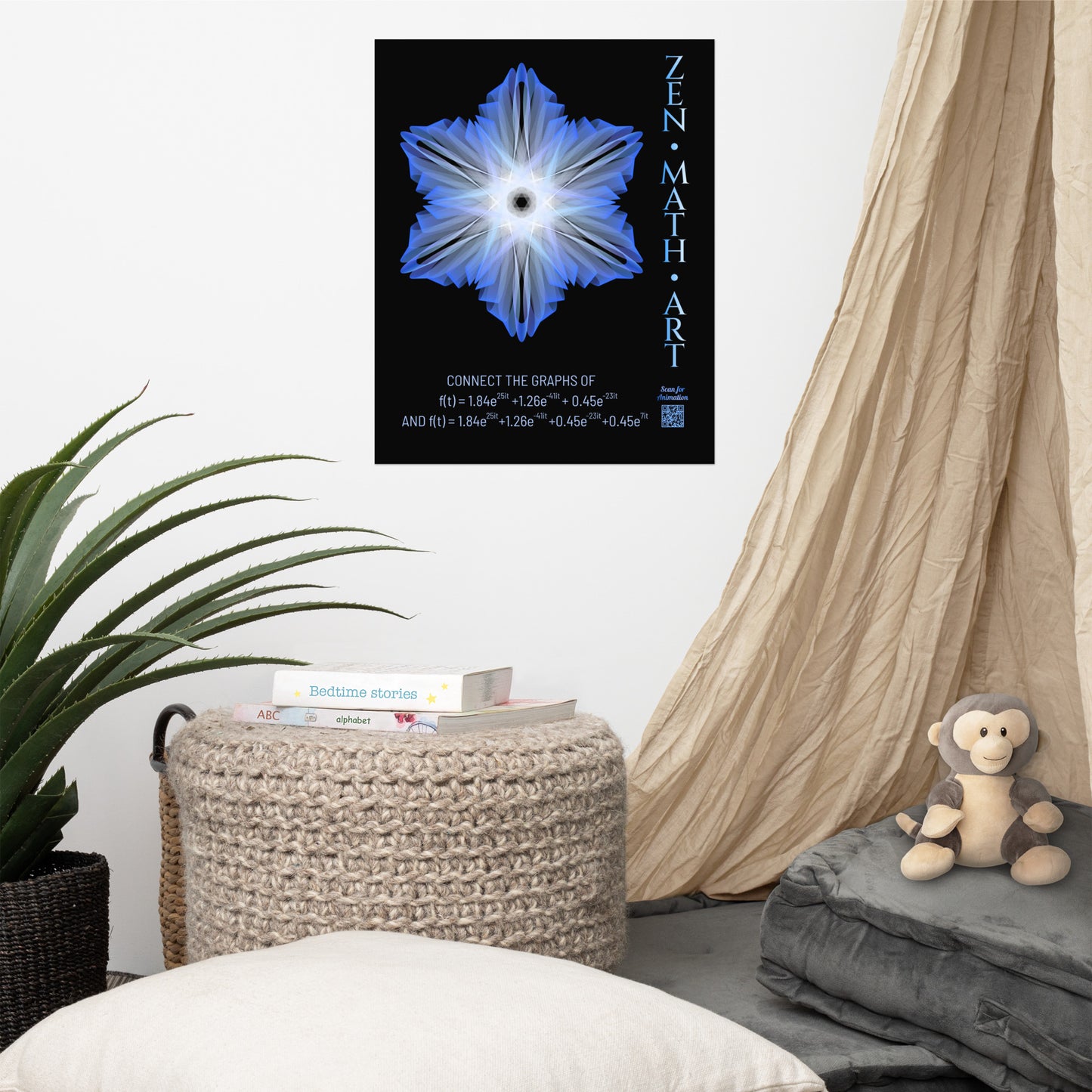 Poster - Blue Snowflake