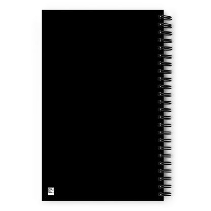 Spiral notebook - I Speak Love 2 - Black - Zen Math Art