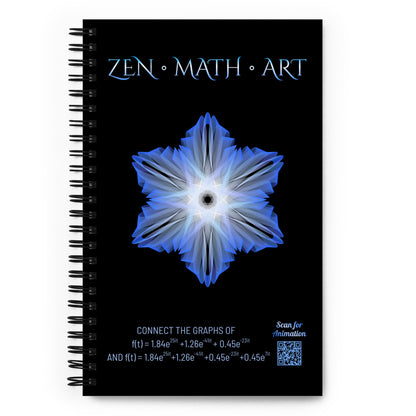 Spiral notebook - Blue Snowflake