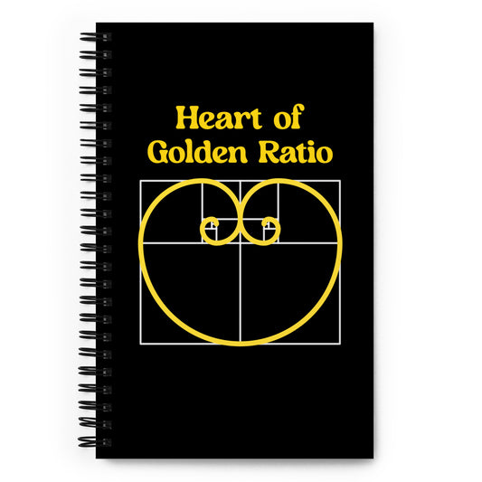 Spiral notebook - Heart of Golden Ratio