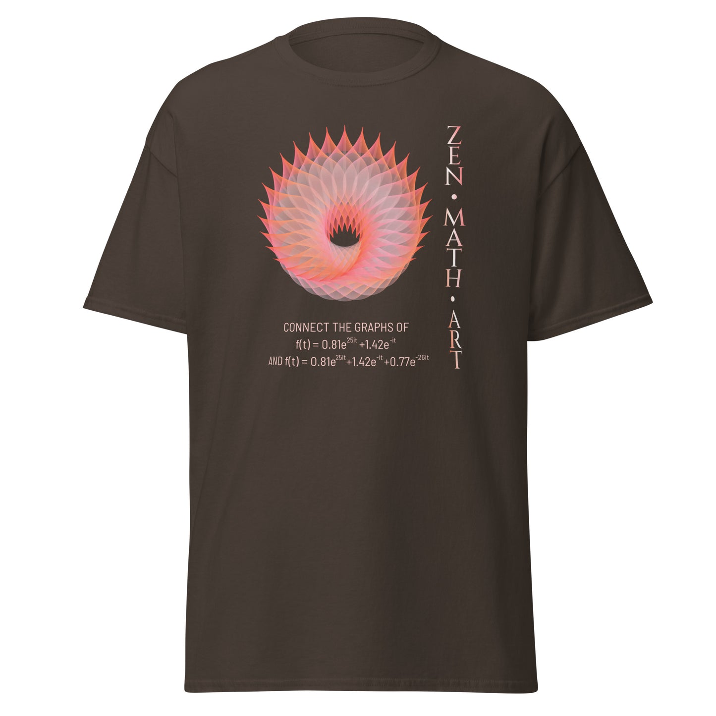 Unisex classic tee - Flaming Donut + Text + Equation