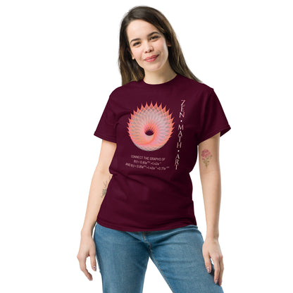 Unisex classic tee - Flaming Donut + Text + Equation