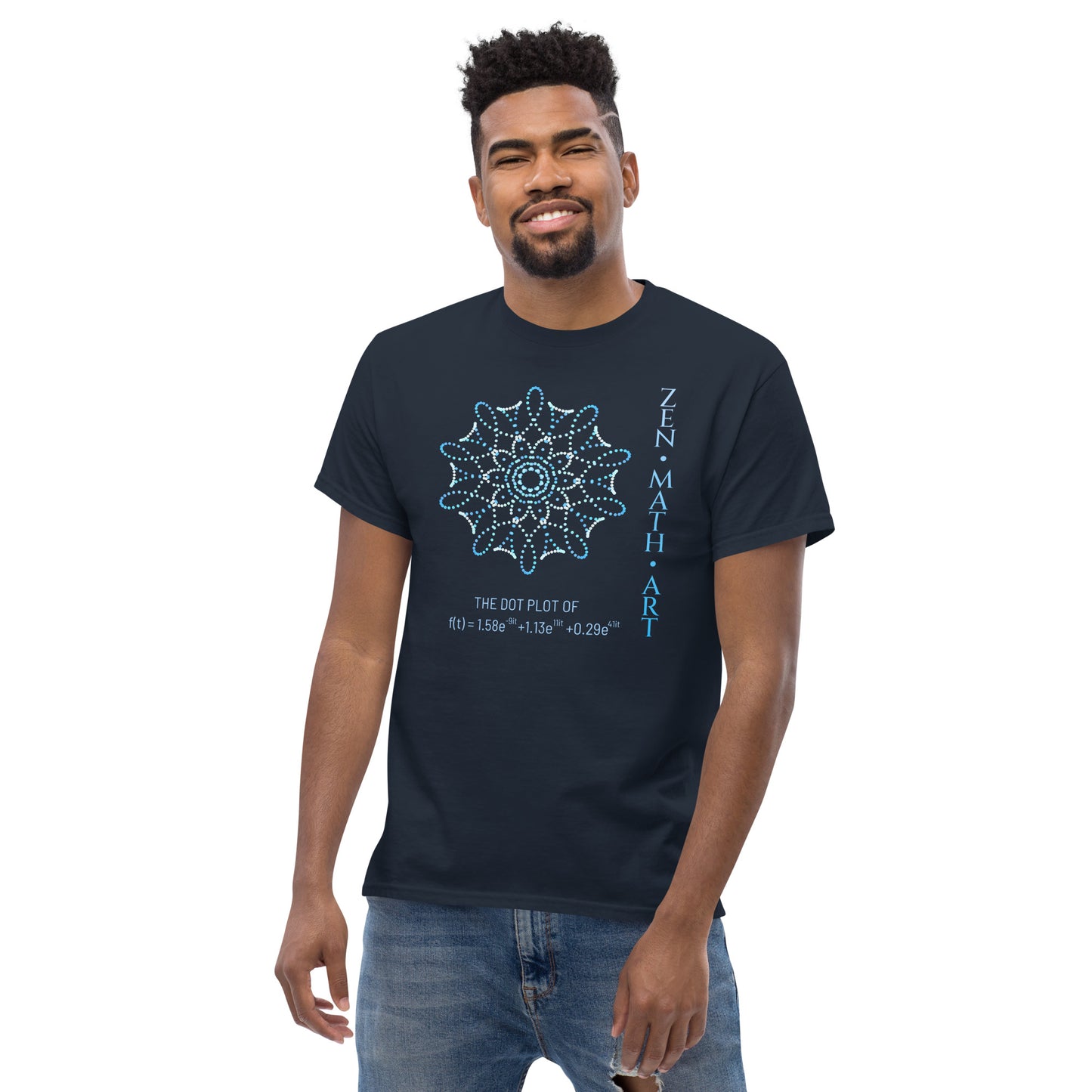 Unisex classic tee - Dot Mandala + Text + Equation