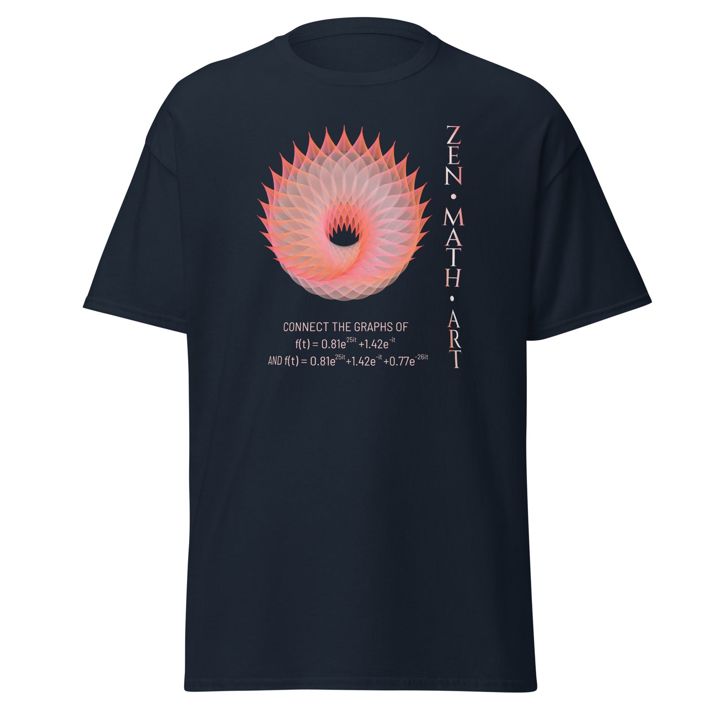 Unisex classic tee - Flaming Donut + Text + Equation