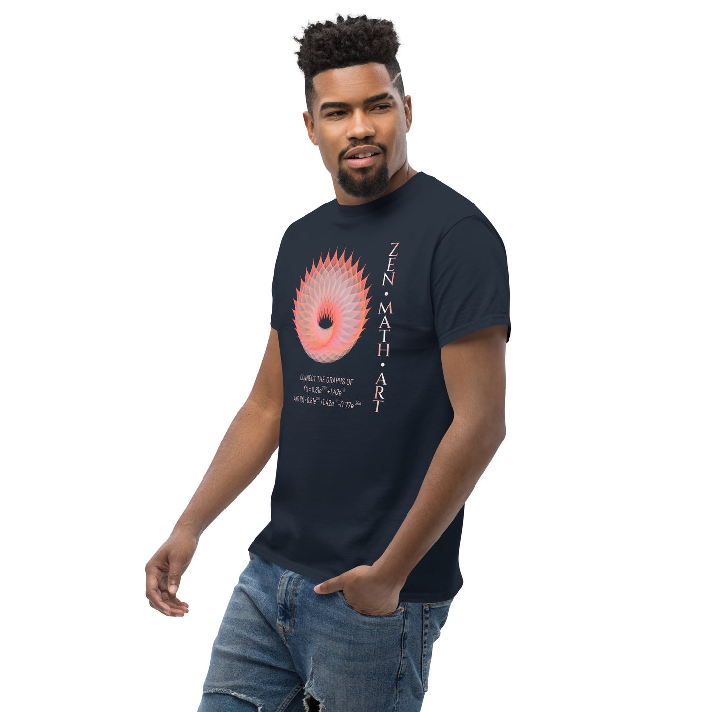 Unisex classic tee - Flaming Donut + Text + Equation