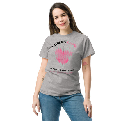 Unisex classic tee - I Speak Love 2