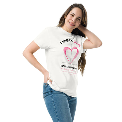 Unisex classic tee - I Speak Love 3